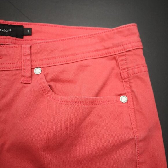 Calvin Klein Jeans Ladies Size 12 Salmon Color Casual Pants - Picture 6 of 12